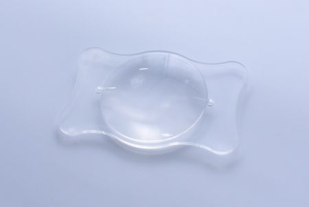Lente LSR de grau óptico - Esta lente de silicone de grau óptico é usada para simular diferentes distâncias focais para os olhos.